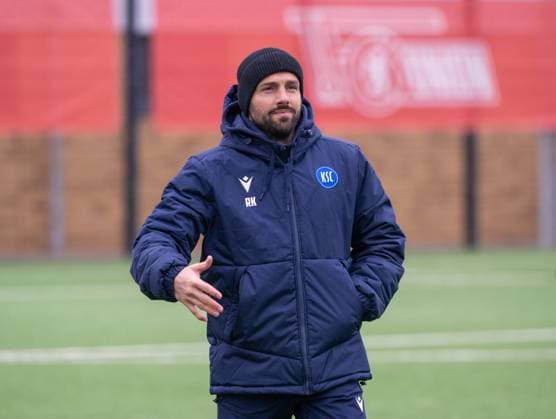 Fußball, A-Junioren, Saison 2024 2025, DFB-Nachwuchsliga (Hauptrunde Liga A, Gruppe D, 5. Spieltag), 1. FC Union Berlin U19 - Karlsruher SC U19, Trainer Ralf Kettemann (KSC), 01.03. 2025, *** Soccer, A Juniors, Season 2024 2025, DFB Nachwuchsliga Hauptrunde Liga A, Group D, 5 Matchday , 1 FC Union Berlin U19 Karlsruher SC U19, Coach Ralf Kettemann KSC , 01 03 2025, Copyright: xMatthiasxKochx