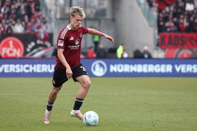 Tim Janisch 1FC Nuernberg 32 , 1 FC Nuernberg vs Hannover 96, Soccer, 2 Bundesliga, 24 Matchday, 01 03 2025 DFB regulations prohibit any use of photographs as image sequences and or quasi video Nuernberg Bayern Germany Copyright: xkolbert-press MartinxAgüerax
