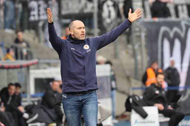 Eintracht BS vs SSV Ulm 1846 Braunschweig, 01 03 2025, Football, Season 24 25, 2 Bundesliga, 24 Matchday, Eintracht Braunschweig vs SSV Ulm 1846, Picture shows Eintracht Coach Daniel Scherning Braunschweig