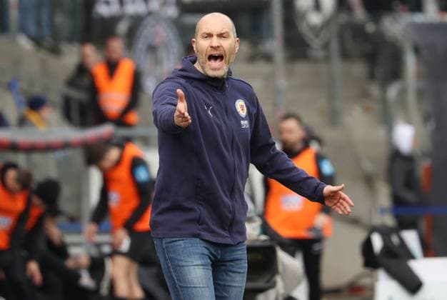 Eintracht BS vs SSV Ulm 1846 Braunschweig, 01 03 2025, Football, Season 24 25, 2 Bundesliga, 24 Matchday, Eintracht Braunschweig vs SSV Ulm 1846, Picture shows Eintracht Coach Daniel Scherning Braunschweig