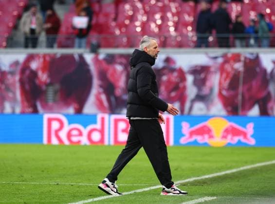 RB Leipzig Mainz Bundesliga Leipzig, 01 03 2025, Red Bull Arena, Soccer Bundesliga, Matchday 24 , RB LEIPZIG vs 1 FSV MAINZ 05 1 2 1 0 , In the picture Coach Marco Rose RB Leipzig , Disappointment after the defeat , Picture Point