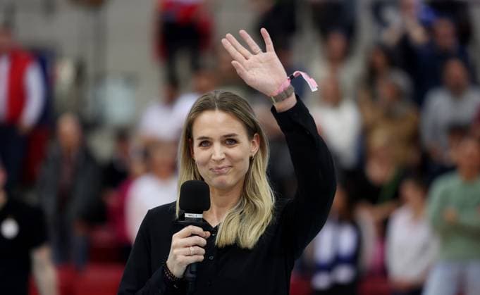 Stuttgart , Volleyball Bundesliga Women, Allianz MTV Stuttgart vs SC Potsdam , Farewell to Kim Renkema