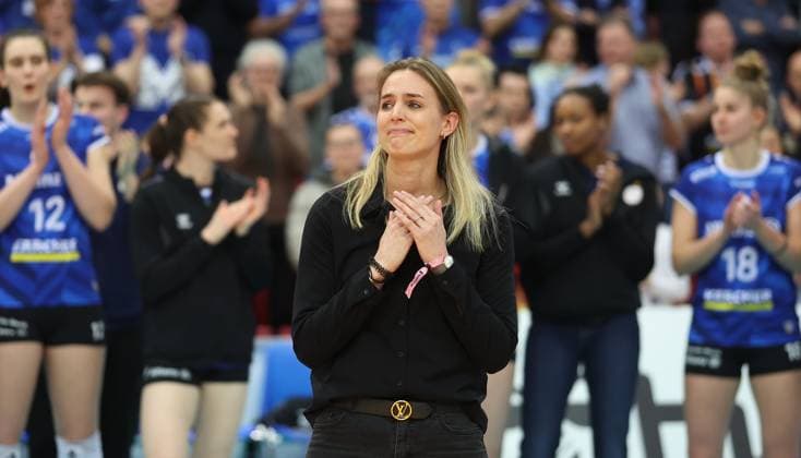 Stuttgart , Volleyball Bundesliga Women, Allianz MTV Stuttgart vs SC Potsdam , Farewell to Kim Renkema