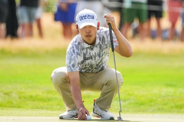 GOLF NEW ZEALAND OPEN, KoreaÕs Guntaek Koh during the fourth round of the New Zealand Open at Millbrook Resort in Queenstown, New Zealand, Sunday, March 2, 2025. ( NO ARCHIVING, EDITORIAL USE ONLY, NO USE IN BOOKS WITHOUT CONSENT QUEENSTOWN NEW ZEALAND  Copyright: xx 20250302194780745627