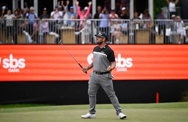 GOLF NEW ZEALAND OPEN, Australia?s Ryan Peake wins the title during the final round of the New Zealand Open at Millbrook Resort in Queenstown, New Zealand, Sunday, March 2, 2025. ( NO ARCHIVING, EDITORIAL USE ONLY, NO USE IN BOOKS WITHOUT CONSENT QUEENSTOWN NEW ZEALAND  Copyright: xMichaelxThomasx 20250302156615842136