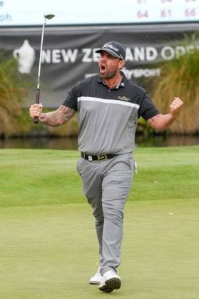 GOLF NEW ZEALAND OPEN, Australia?s Ryan Peake wins the title during the final round of the New Zealand Open at Millbrook Resort in Queenstown, New Zealand, Sunday, March 2, 2025. ( NO ARCHIVING, EDITORIAL USE ONLY, NO USE IN BOOKS WITHOUT CONSENT QUEENSTOWN NEW ZEALAND  Copyright: xMichaelxThomasx 20250302196802397100