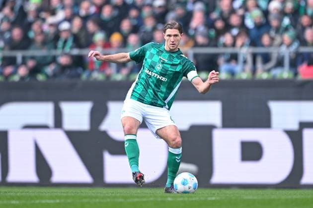 01 03 2025, Football, Bundesliga, 24 Matchday Season 2024 2025, SV Werder Bremen VfL Wolfsburg, Niklas Stark SV Werder Bremen xRHR PHOTO TKx Copyright: RHR-FOTOx RHR-FOTO TK