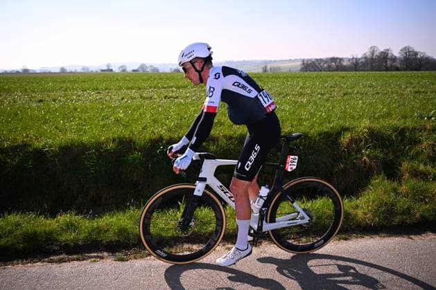 Kuurne - Brussel - Kuurne 2025 cycling race KUURNE, BELGIUM - MARCH 02 : Townsend Rory (IRL) of Q36.5 Pro Cycling Team during the Men Elite UCI 1.Pro 77th Kuurne - Brussel - Kuurne cycling race of 203 kms with start in Kortrijk and finish in Kuurne on March 02, 2025 in Kuurne, Belgium, 02 03 2025 ( Motordriver Kenny Verfaillie & Kuurne Belgium  Copyright: xTomasxSiskx