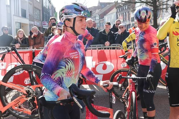 Fenix Omloop van het Hageland AARSCHOT TIELT - WINGE, Belgium 02 03 2025 Chiara Consonni, Canyon Sram pictured during the Fenix Omloop van het Hageland on 02 March 2025 ( Picture by Gianni Barbieux Photo News ).  Copyright: xGiannixBarbieuxx