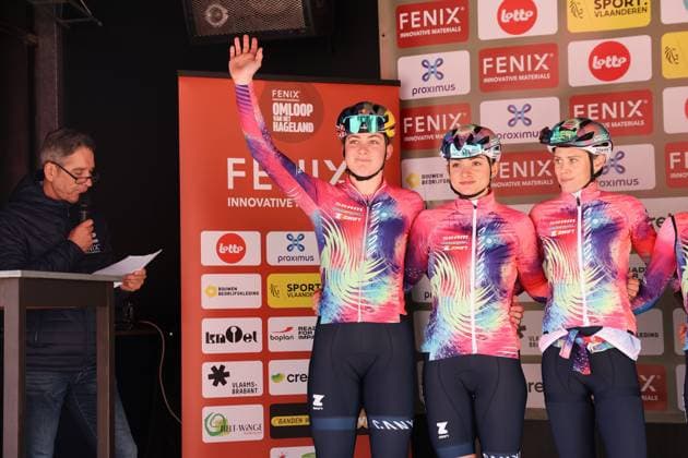Fenix Omloop van het Hageland AARSCHOT TIELT - WINGE, Belgium 02 03 2025 Zoë Backstedt , Canyon Sram pictured during the Fenix Omloop van het Hageland on 02 March 2025 ( Picture by Gianni Barbieux Photo News ).  Copyright: xGiannixBarbieuxx