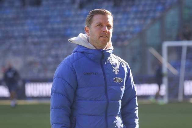 02 03 2025, xgox, Soccer 2 Bundesliga, 1 FC Magdeburg SV Darmstadt 98 emspor, v l Florian Kohfeldt Darmstadt, Trainer DFL DFB REGULATIONS PROHIBIT ANY USE OF PHOTOGRAPHS as IMAGE SEQUENCES and or QUASI VIDEO Magdeburg