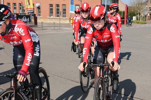 Fenix Omloop van het Hageland AARSCHOT TIELT - WINGE, Belgium 02 03 2025 Lotto Ladies pictured during the Fenix Omloop van het Hageland on 02 March 2025 ( Picture by Gianni Barbieux Photo News ).  Copyright: xGiannixBarbieuxx