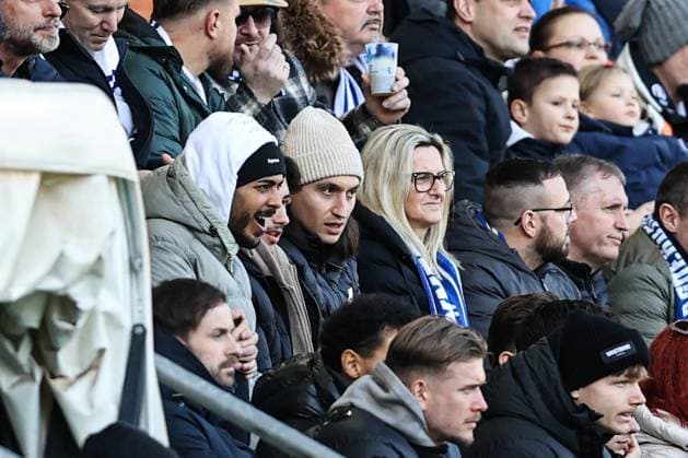 Baris Atik 1 FC Magdeburg,23 2 Soccer Bundesliga Season 2024 2025 1 FC Magdeburg vs SV Darmstadt 98 at the Avnet Arena in Magdeburg Soccer,Man,Men,Germany,02 03 2025