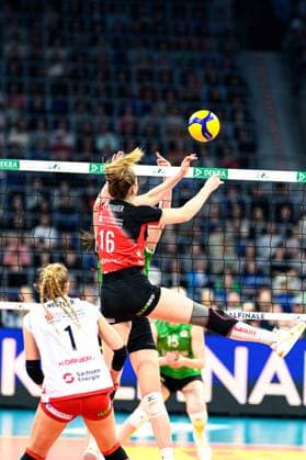 DVV Cup Final 2025 in the SAP Arena, Mannheim Copyright: HMBxMedia JonasxDinger