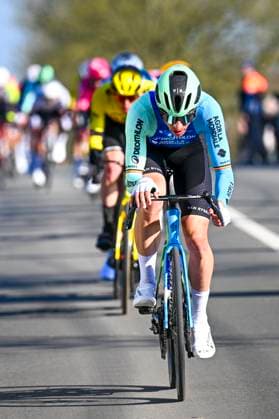 Kuurne - Brussel - Kuurne 2025 cycling race KUURNE, BELGIUM - MARCH 02 : Naesen Oliver (BEL) of Decathlon AG2R La Mondiale Team in action during the Men Elite UCI 1.Pro 77th Kuurne - Brussel - Kuurne cycling race of 203 kms with start in Kortrijk and finish in Kuurne on March 02, 2025 in Kuurne, Belgium, 02 03 2025 ( Motordriver Kenny Verfaillie & Kuurne Belgium  Copyright: xTomasxSiskx