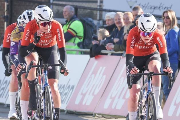 Fenix Omloop van het Hageland AARSCHOT TIELT - WINGE, Belgium 02 03 2025 Puck Pieterse, Fenix-Deceuninck pictured during the Fenix Omloop van het Hageland on 02 March 2025 ( Picture by Gianni Barbieux Photo News ).  Copyright: xGiannixBarbieuxx