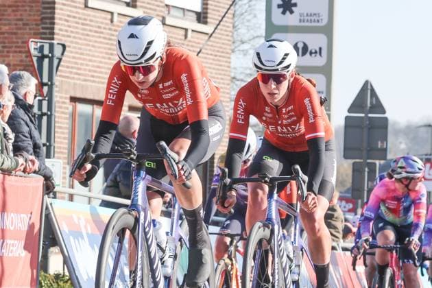 Fenix Omloop van het Hageland AARSCHOT TIELT - WINGE, Belgium 02 03 2025 Fenix-Deceuninck pictured during the Fenix Omloop van het Hageland on 02 March 2025 ( Picture by Gianni Barbieux Photo News ).  Copyright: xGiannixBarbieuxx