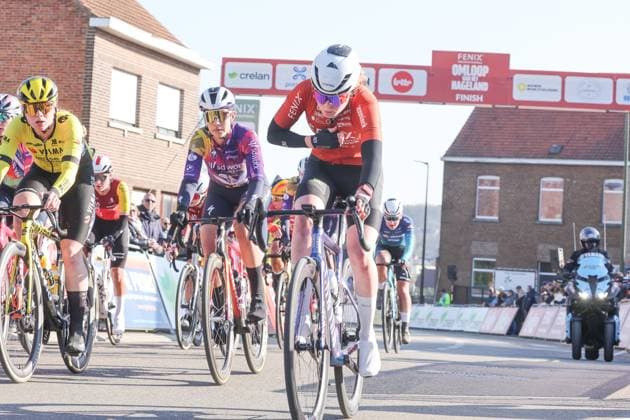 Fenix Omloop van het Hageland AARSCHOT TIELT - WINGE, Belgium 02 03 2025 Puck Pieterse, Fenix-Deceuninck pictured during the Fenix Omloop van het Hageland on 02 March 2025 ( Picture by Gianni Barbieux Photo News ).  Copyright: xGiannixBarbieuxx