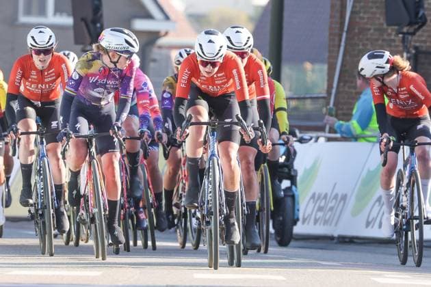 Fenix Omloop van het Hageland AARSCHOT TIELT - WINGE, Belgium 02 03 2025 Fenix-Deceuninck pictured during the Fenix Omloop van het Hageland on 02 March 2025 ( Picture by Gianni Barbieux Photo News ).  Copyright: xGiannixBarbieuxx