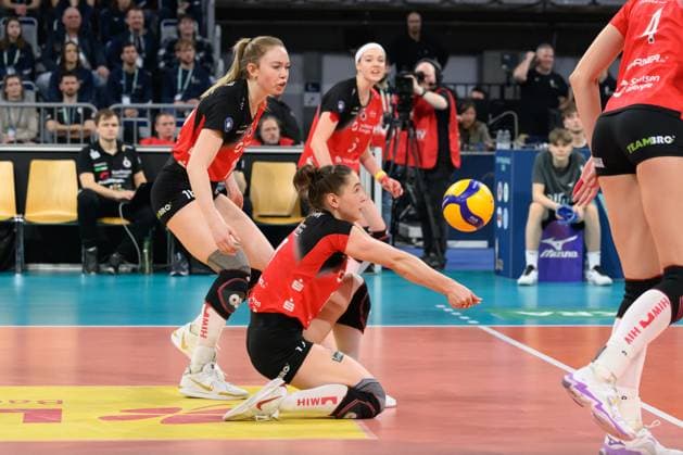 Lorena Lorber Fijok No. 17, Outside Attack, Dresdner SC 1898 DVV Cup Final 2025 Women, Manheim on 02 03 2025 Copyright: xBEAUTIFULxSPORTS PeterxWeberx