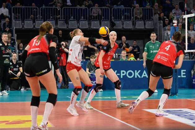 Patricia Nestler Nr 1, Libera, Dresdner SC 1898 DVV Cup Final 2025 Women, Manheim on 02 03 2025 Copyright: xBEAUTIFULxSPORTS PeterxWeberx