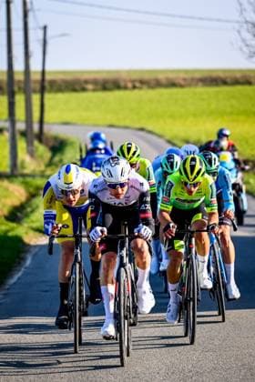 Belgian Tim Wellens of UAE Team Emirates pictured in action during the Kuurne-Brussels-Kuurne one day cycling race, 196,9 km from Kuurne to Kuurne via Brussels, Sunday 02 March 2025. DIRKxWAEM  x114014820x