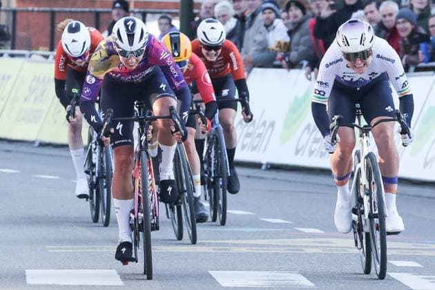 Fenix Omloop van het Hageland AARSCHOT TIELT - WINGE, Belgium 02 03 2025 Winner Femke Gerritse, SD Worx-Protime pictured during the Fenix Omloop van het Hageland on 02 March 2025 ( Picture by Gianni Barbieux Photo News ).  Copyright: xGiannixBarbieuxx