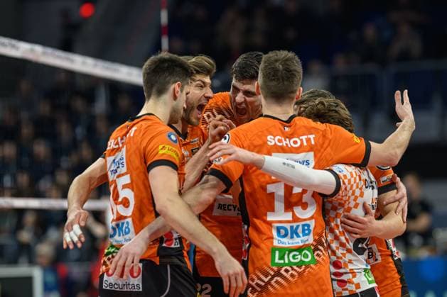 BERLIN RECYCLING Volleys DVV Cup Final 2025 Men, Manheim on 02 03 2025 Copyright: xBEAUTIFULxSPORTS PeterxWeberx