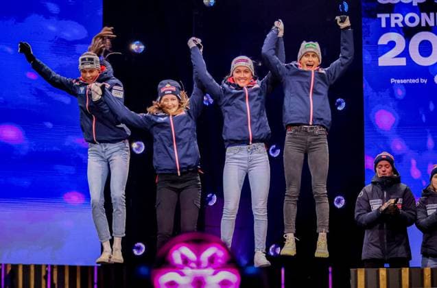 RECORD DATE NOT STATED 2.03.2025 MISTRZOSTWA SWIATA W NARCIARSTWIE KLASYCZNYM TRONDHEIM 2025 SKOKI NARCIARSKIE KOBIET KONKURS DRUZYNOWY MEDALE FIS NORDIC WORLD SKI CHAMPIONSHIPS Ski jumping, Skispringen, Ski, nordisch WOMEN TEAM COMPETITION MEDAL CEREMONY N Z EDER LISA, MUEHLBACHER JULIA, SEIFRIEDSBERGER JACQUELINE, PINKELNIG EVA FOT. JULIA PIATKOWSKA NEWSPIX.PL --- newspix.pl 
