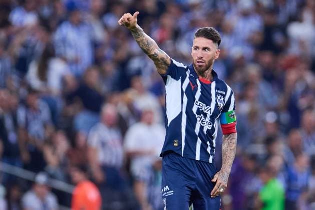 RECORD DATE NOT STATED Liga BBVA MX Clausura 2025 Monterrey vs Santos Sergio Ramos celebrates his goal 2-1 of Monterrey during the 10th round match between Monterrey and Santos as part of the Liga BBVA MX, Torneo Clausura 2025 at BBVA Bancomer Stadium, on March 02, 2025 in Monterrey, Nuevo Leon, Mexico. MONTERREY NUEVO LEON MEXICO  Copyright: xJONATHANxDUENASx 20250302213129_LMX_C25_MTY_SAN_RAMOS132