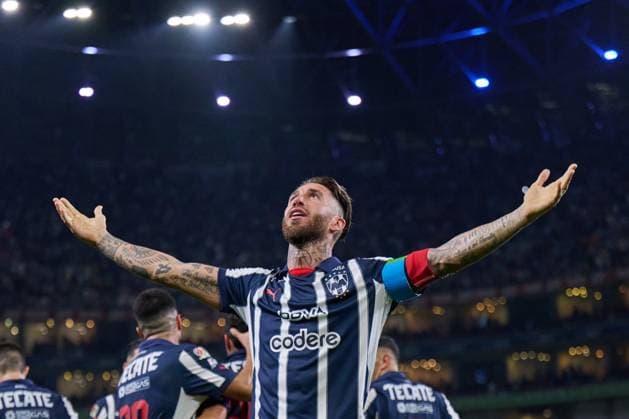 Football, Sergio Ramos first goal in Mexico, CF Monterrey - Santos Laguna