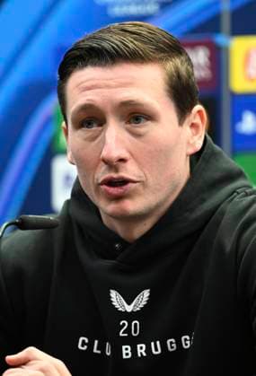 Club Brugge v Aston Villa - UEFA Champions League Media Activities 03 03 2025 BRUGGE, BELGIUM - MARCH 03 : Vanaken Hans midfielder of Club Brugge talking to the press during a press conference, PK, Pressekonferenz ahead of the UEFA Champions League 2024 25 round of 16 match first round between Club Brugge and Aston Villa on March 3, 2025 in Brugge, Belgium, 03 03 2025 Brugge Belgium  Copyright: xTomasxSiskx