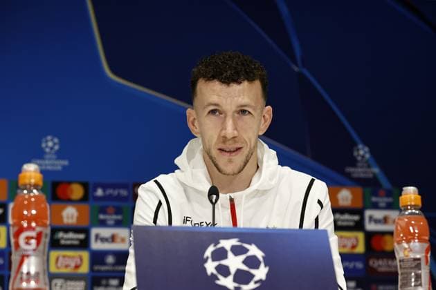 EINDHOVEN - PSV player Ivan Perisic during the press conference, PK, Pressekonferenz ahead of the meeting with Arsenal FC in the Champions League eighth final in Eindhoven. ANP MAURICE VAN STEEN xVIxANPxSportx xxANPxIVx 521469001 originalFilename: 521469001.jpg