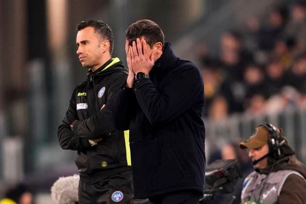 Sport Bilder des Tages Juventus& x2019; head coach Thiago Motta during the Serie A soccer match between Juventus Fc and Hellas Verona at the Juventus Stadium in Turin, north west Italy - March 3, 2025. - Soccer  Copyright: xFabioxFerrari LaPressex