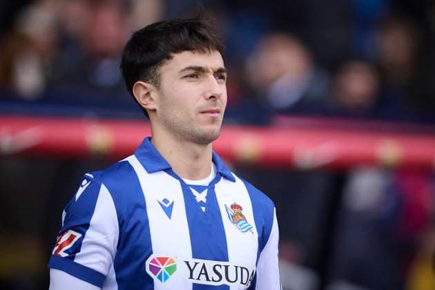 Real Sociedad™s Martin Zubimendi during La Liga match. March 02 ,2025. (2025030216)