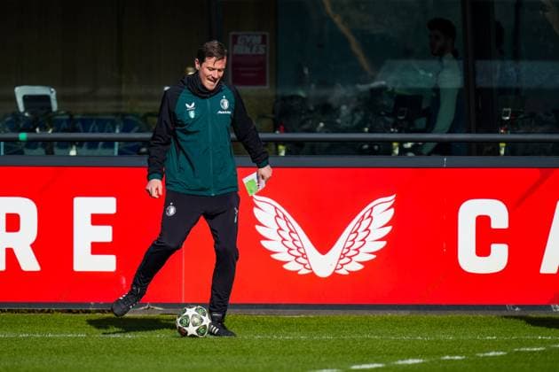 UEFA Champions League 2024-2025: training of Feyenoord Rotterdam - Feyenoord assistent coach Etienne Reijnen during the training of Feyenoord in preparation of the UEFA Champions League duel against Inter Milan at Trainingscomplex 1908 on 4 March 2025 in Rotterdam, The Netherlands. Copyright: xYannickxVerhoevenx
