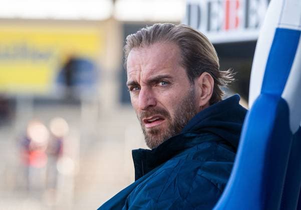 Soccer, Men, Season 2024 2025, Regionalliga Nordost 24 Matchday , SV Babelsberg 03 FC Rot Weiß Erfurt, Coach Ronny Ermel Babelsberg 03 , 02 03 2025, Copyright: xSebastianxRäppold MatthiasxKochx