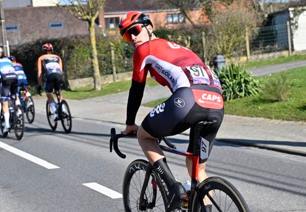 Samyn Classic 2025 DOUR, BELGIUM - MARCH 04 : Kockelmann Mathieu (BEL) of Lotto pictured during the 57th edition of the Samyn cycling race, with start in Quaregnon and finish in Dour after 199km of racing on March 4, 2025 in Dour, Belgium, 04 03 2025 Dour Belgium  Copyright: xJanxDexMeuleneirx