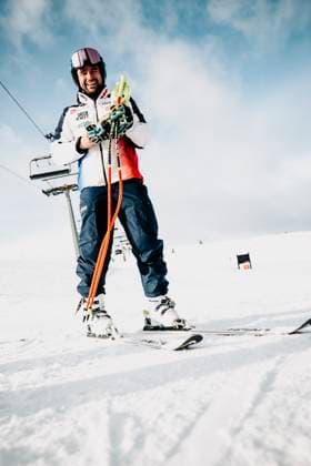 ALPINE SKIING - FIS WC Kvitfjell KVITFJELL,NORWAY,04.MAR.25 - ALPINE SKIING - FIS World Cup, men, preview, training. Image shows Matthieu Bailet (FRA).  GEPAxpictures xPatrickxSteiner