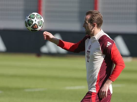 04 03 2025, Champions League, FC Bayern Muenchen final training, Football, Sport, in the picture Harry Kane FC Bayern Muenchen