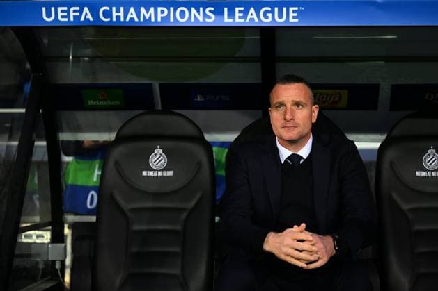 Club Brugge v Aston Villa - UEFA Champions League BRUGGE, BELGIUM - MARCH 04 : Hayen Nicky head coach of Club Brugge before the start of the game during the UEFA Champions League 2024 25 round of 16 match first round between Club Brugge and Aston Villa on March 4, 2025 in Brugge, Belgium, 04 03 2025 Brugge Belgium  Copyright: xTomasxSiskx