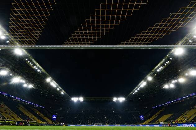 04 03 2025, UEFA Champions League, round of 16, Borussia Dortmund Lille OSC, view of the south stand of Signal Iduna Park, Dortmund Signal Iduna Park NRW Germany xRHR PHOTO DEx Copyright: DennisxEwert RHR-FOTOx RHR-FOTO DE