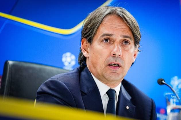 Football, CL, Inter Milan, Press conference