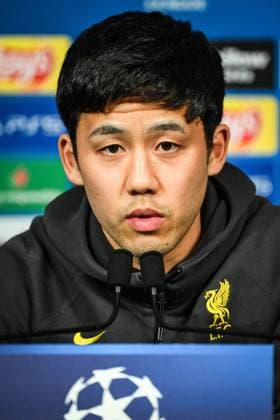March 4, 2025, Paris, France, France: Wataru ENDO of FC Liverpool during a FC Liverpool press conference, PK, Pressekonferenz at Parc des Princes Stadium on March 04, 2025 in Paris, France. Paris France - ZUMAm308 20250304_zsp_m308_004 Copyright: xMatthieuxMirvillex