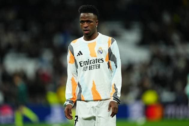 UEFA Champions League match between Real Madrid and Atletico de Madrid, Round of 16, first leg, played at Santiago Bernabeu Stadium on March 4, 2025 in Madrid, Spain. (Photo by Bagu Blanco PRESSINPHOTO) Copyright: xBaguxBlancox xPressinphotox