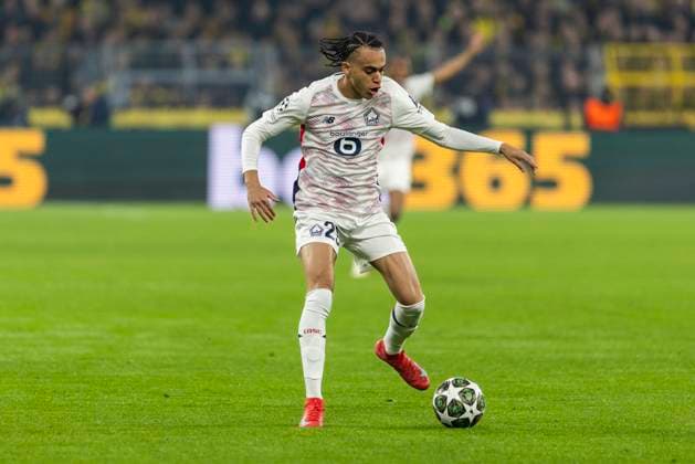 UEFA Champions League, Borussia Dortmund LOSC Lille 04 03 2025 Ethan Mbappe LOSC Lille, 29 UEFA Champions League, Borussia Dortmund LOSC Lille, first leg round of 16, on 04 03 2025, Signal Iduna Park, Dortmund Copyright: xBEAUTIFULxSPORTS Meuselx