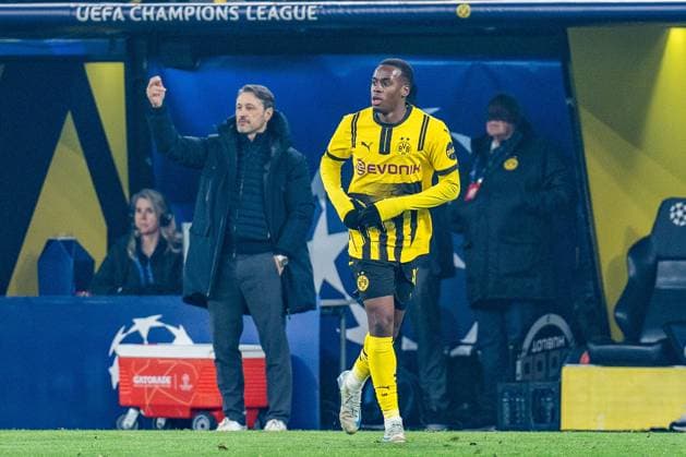 04 03 2025, Borussia Dortmund vs OSC Lille, UEFA Champions League, round of 16 first leg Jamie Gittens Borussia Dortmund, 43 Niko Kovac Borussia Dortmund, coach Copyright: xBahhoxKarax