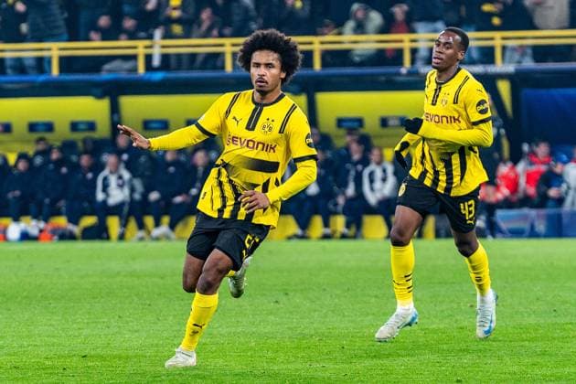 04 03 2025, Borussia Dortmund v OSC Lille, UEFA Champions League, round of 16, first leg Goal for 1 0 by Karim Adeyemi Borussia Dortmund, 27 Copyright: xBahhoxKarax