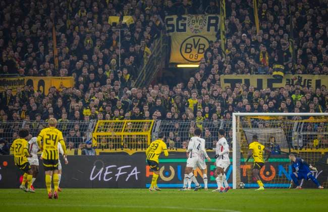 Dortmund, Germany 04th Mar 2025 Goal for 1 0 by Karim Adeyemi BvB Borussia Dortmund Lille OSC 04 03 2025