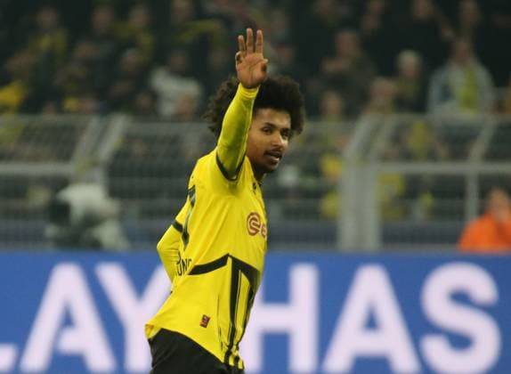 04 03 2025, xgrfx, Football UEFA Champions League, Borussia Dortmund Lille OSC v l Goal, Karim Adeyemi Borussia Dortmund DFL DFB REGULATIONS PROHIBIT ANY USE OF PHOTOGRAPHS as IMAGE SEQUENCES and or QUASI VIDEO Dortmund